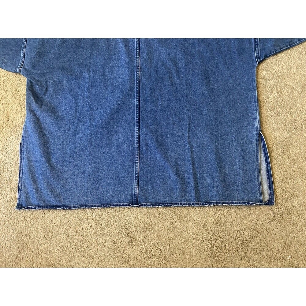 East Bay Mercantile Vintage 80’s 100% Denim Chore Smock Made In USA Size XL - Picture 13 of 16